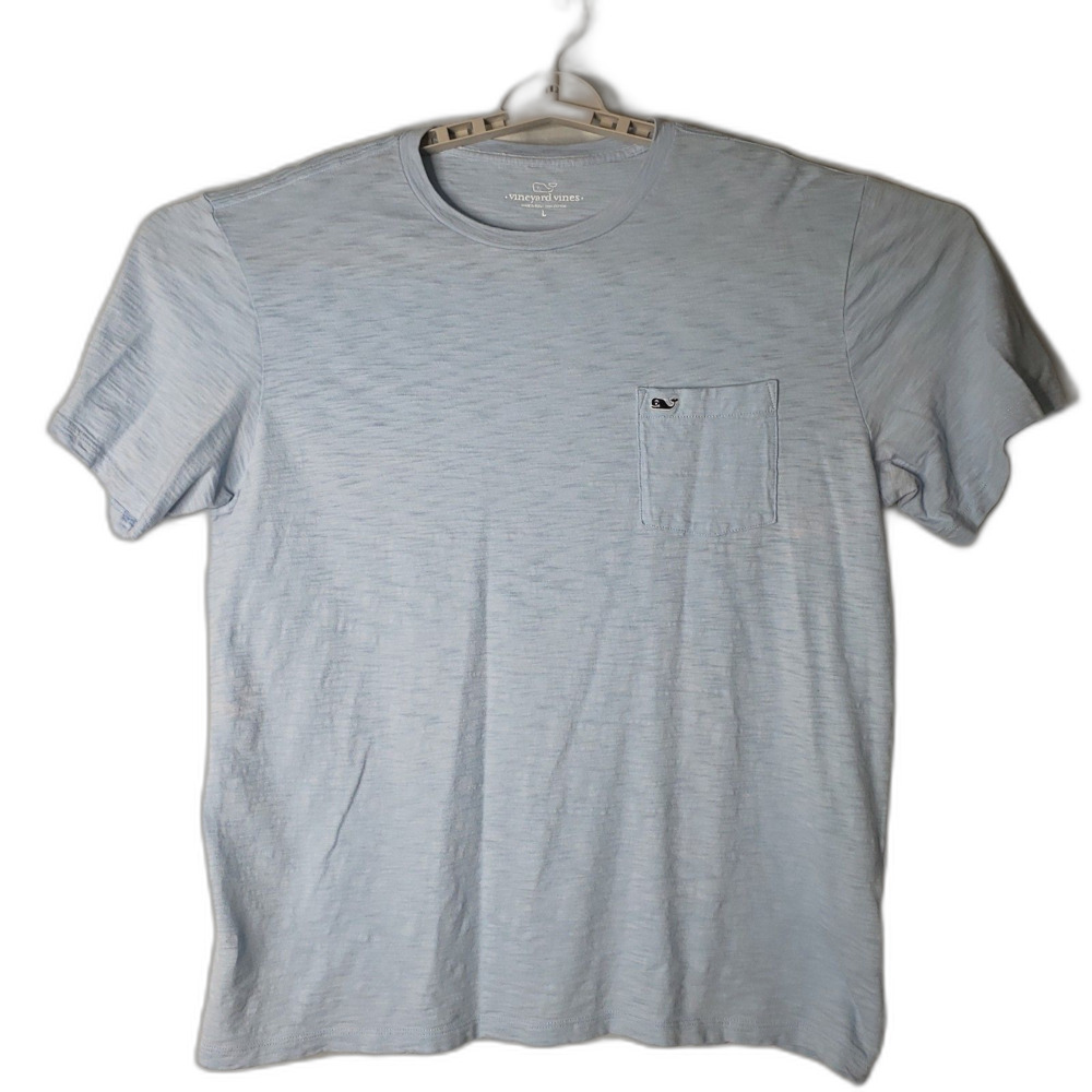 Vineyard Vines Blue Short Sleeve Pocket Cotton T Shirt Mens Size Large